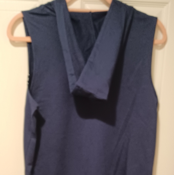 MICHAEL KORS MK LOGO TRUE NAVY SHORTS ROMPER W/ HO - Picture 14 of 16